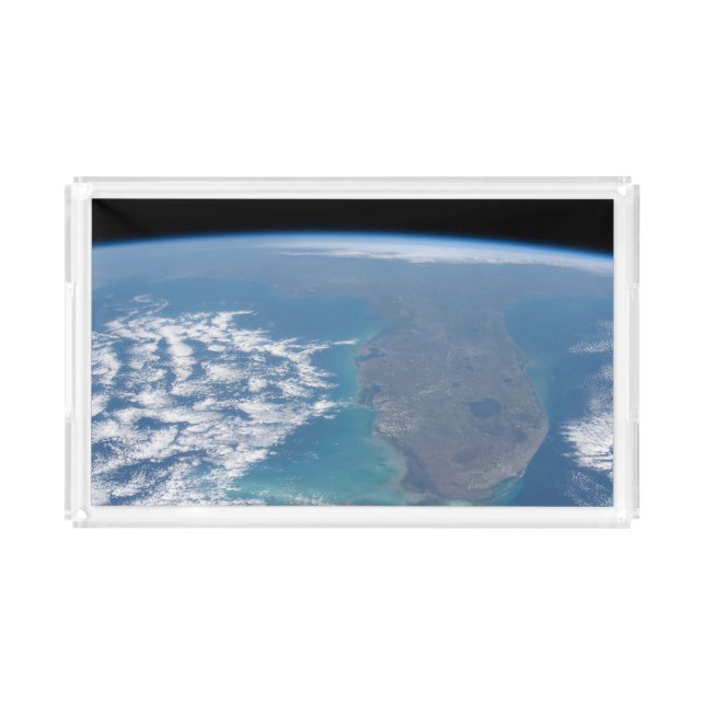 Northward The Florida Peninsula. Acrylic Tray (Front)