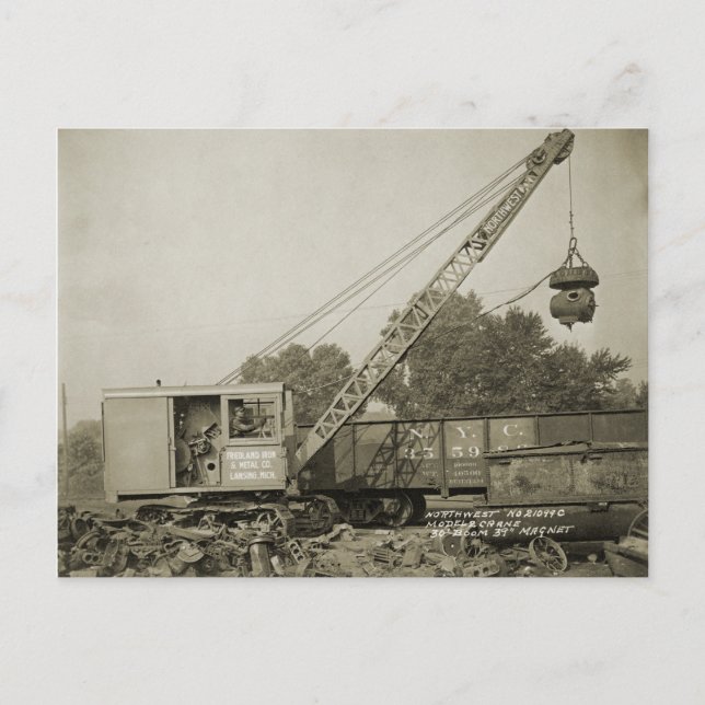 Northwest Crane and Shovel OPERATING ENGINEER 12 Postcard (Front)