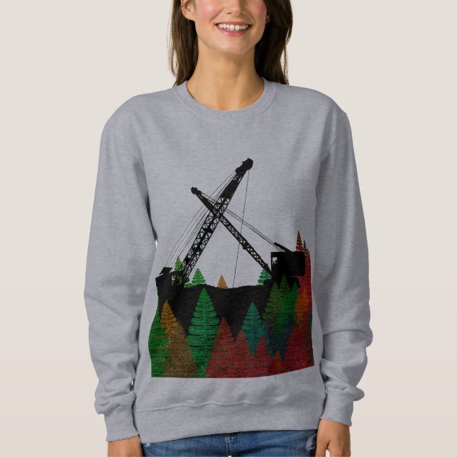 Northwest Crane and Shovel OPERATING ENGINEER art Sweatshirt (Front)