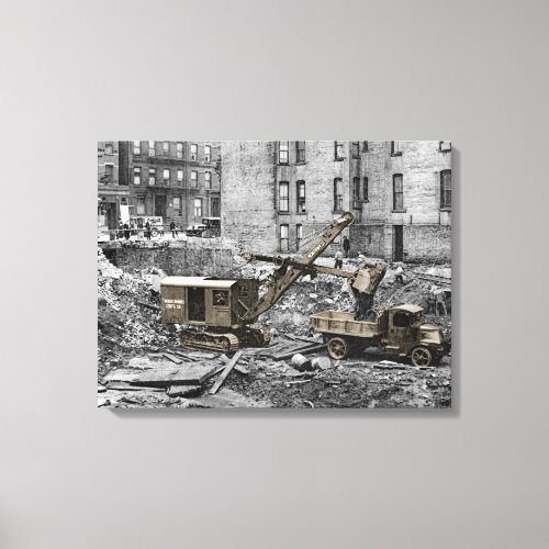 Northwest Crane and Shovel OPERATING ENGINEER Canvas Print