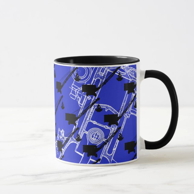 Northwest Crane OPERATING ENGINEER art Crane Op Mug (Right)