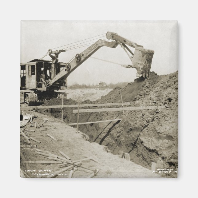 Northwest CRANE OPERATOR CABLE SHOVEL OPERATOR 32 Magnet (Front)