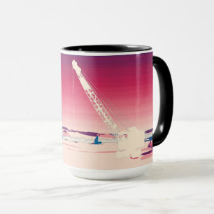NORTHWEST CRANE OPERATOR ICE FISHING VINTAGE MUG