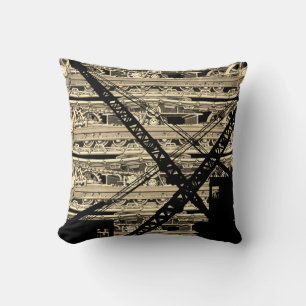 Northwest Crane operator  OPERATING ENGINEER art Throw Pillow