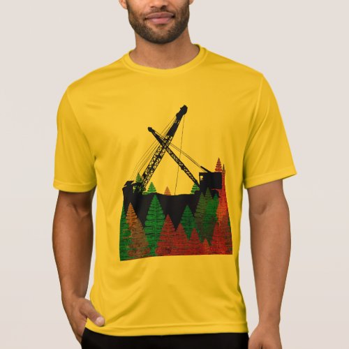 Northwest Crawler Crane n Track Fantasy Art T_Shirt