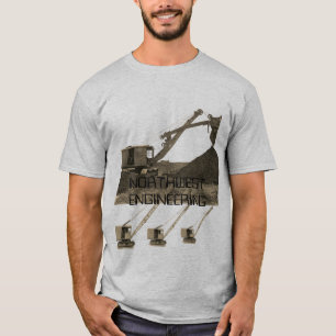 NORTHWEST ENGINEERING CRANE AND SHOVEL GREEN BAY T-Shirt