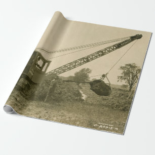 Northwest Engineering CRANE OPERATOR SHOVEL 12 Wrapping Paper