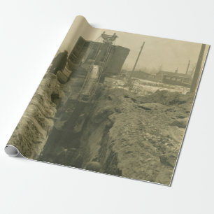 Northwest Engineering CRANE OPERATOR SHOVEL 22 Wrapping Paper