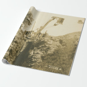 Northwest Engineering CRANE OPERATOR SHOVEL 25 Wrapping Paper