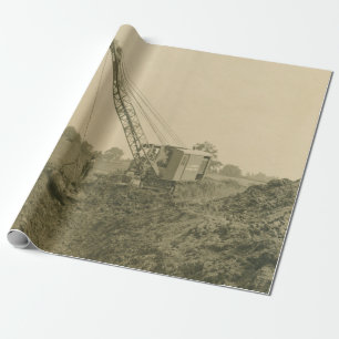 Northwest Engineering CRANE OPERATOR SHOVEL 26 Wrapping Paper