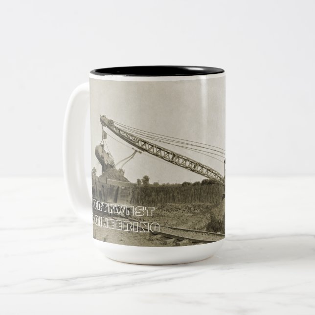 NORTHWEST ENGINEERING CRANE SHOVEL MUG EARLY (Front Left)