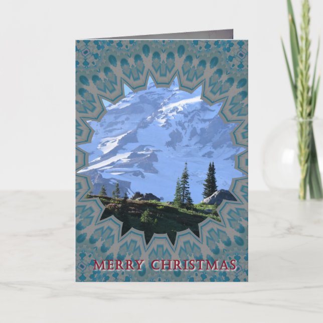 northwest holiday, mount rainier  card (Front)
