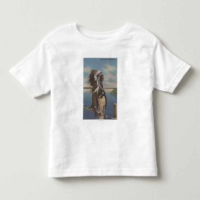 Northwest Indian Chief in Full Regalia Toddler T-shirt (Front)