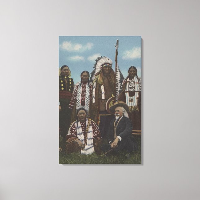 Northwest Indians - Buffalo Bill, Sitting Bull Canvas Print (Front)