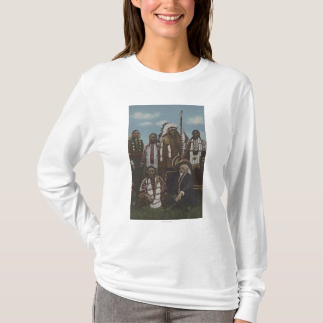 Northwest Indians - Buffalo Bill, Sitting Bull T-Shirt (Front)