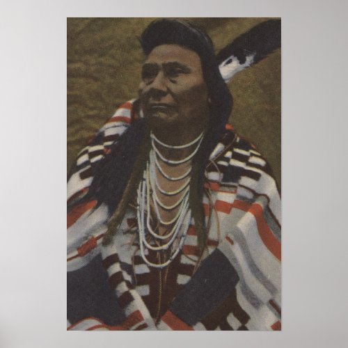 Northwest Indians _ Chief Joseph of the Nez Poster