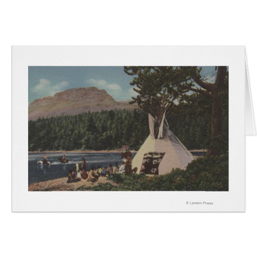 Northwest Indians - The Land of Sky Blue Cards (Front Horizontal)