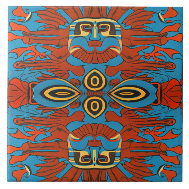 Northwest Native Ceramic Tile (Front)