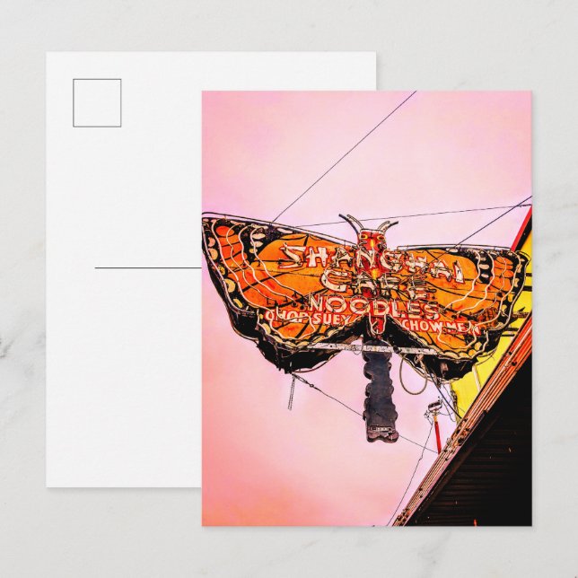 Northwest Neon: The Shanghai Cafe, postcard (Front/Back)