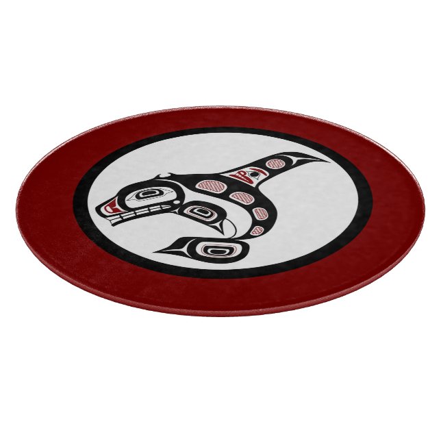 Northwest Pacific coast Haida art Killer whale Cutting Board (Corner)