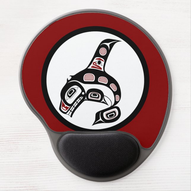Northwest Pacific coast Haida art Killer whale Gel Mouse Pad (Front)