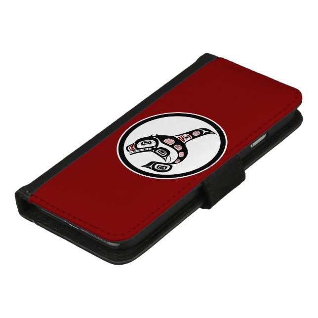 Northwest Pacific Coast Haida Art Killer whale iPhone Wallet Case (Bottom)