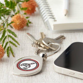 Northwest Pacific coast Haida art Killer whale Keychain