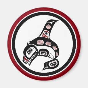 Northwest Pacific coast Haida art Killer whale Magnet