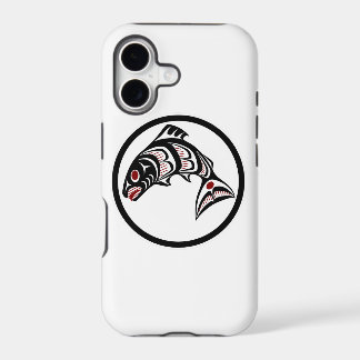 Northwest Pacific coast Haida art Salmon iPhone 17 Case