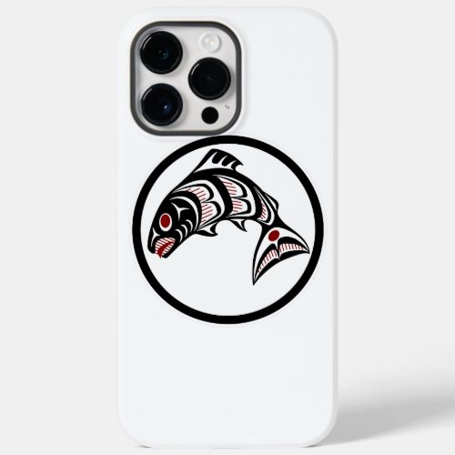 Northwest Pacific coast Haida art Salmon Case_Mate iPhone 14 Pro Max Case