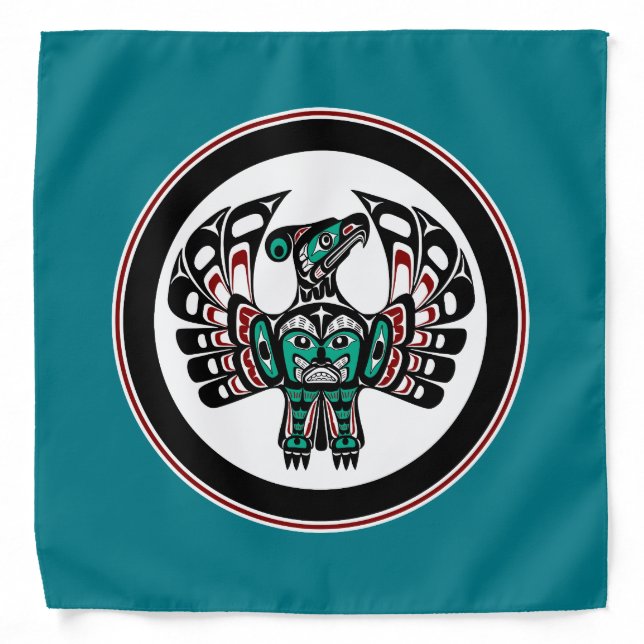 Northwest Pacific coast Haida art Thunderbird Bandana (Front)
