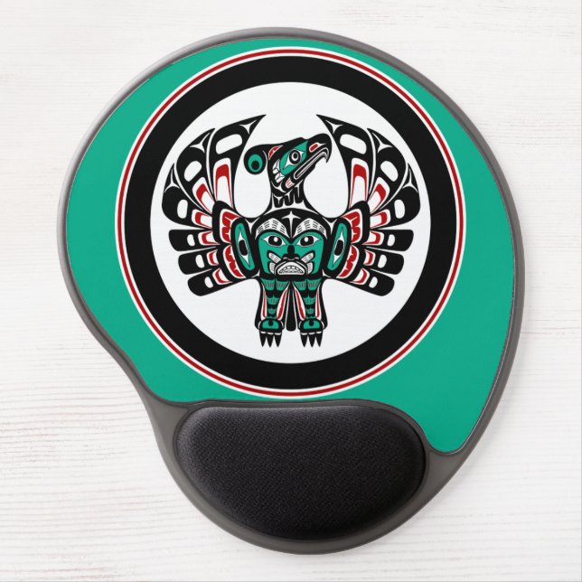 Northwest Pacific coast Haida art Thunderbird Gel Mouse Pad (Front)