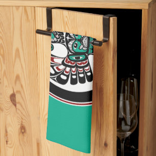 Northwest Pacific coast Haida art Thunderbird Kitchen Towel