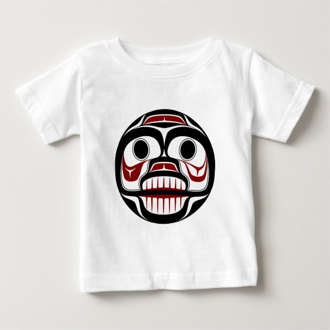 Northwest Pacific coast Haida Weeping skull Baby T-Shirt (Front)