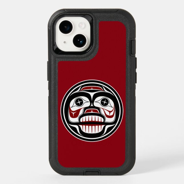 Northwest Pacific coast Haida Weeping skull Otterbox iPhone Case (Back)