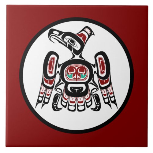 Northwest Pacific coast Kaigani Thunderbird Tile