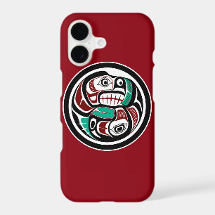 Northwest Pacific Coast Otter Chasing Salmon iPhone 17 Case