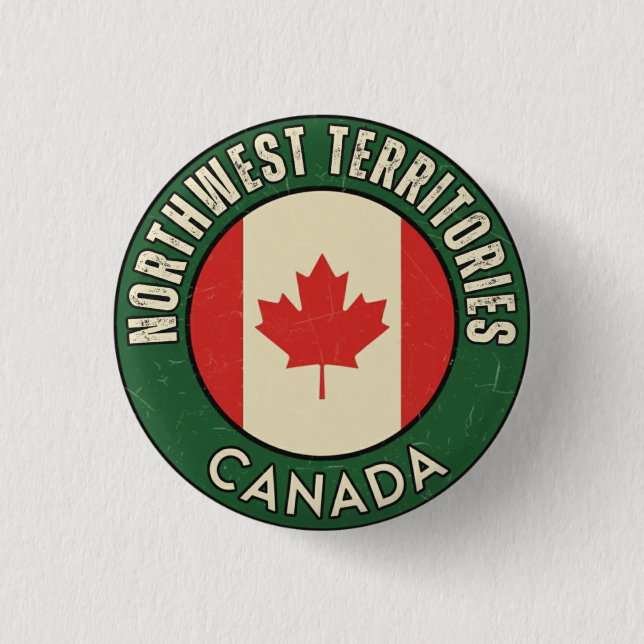 Northwest Territories Canada Button (Front)