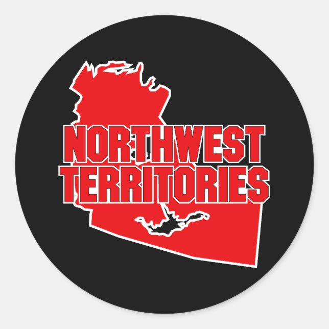 Northwest Territories Classic Round Sticker (Front)
