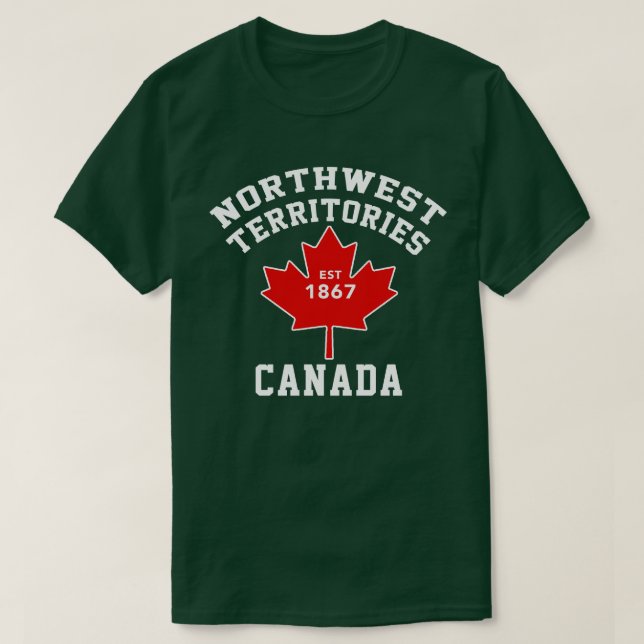 Northwest Territories Flag Canada Est.1870 T Shirt (Design Front)