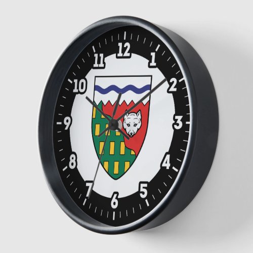 Northwest Territories Flag Graphic Dial Clock