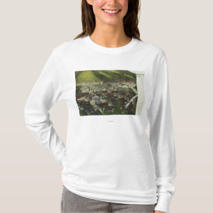 Northwestern Aerial View of TownWallace, ID T-Shirt