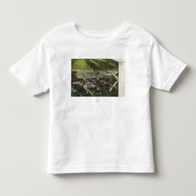 Northwestern Aerial View of TownWallace, ID Toddler T-shirt (Front)