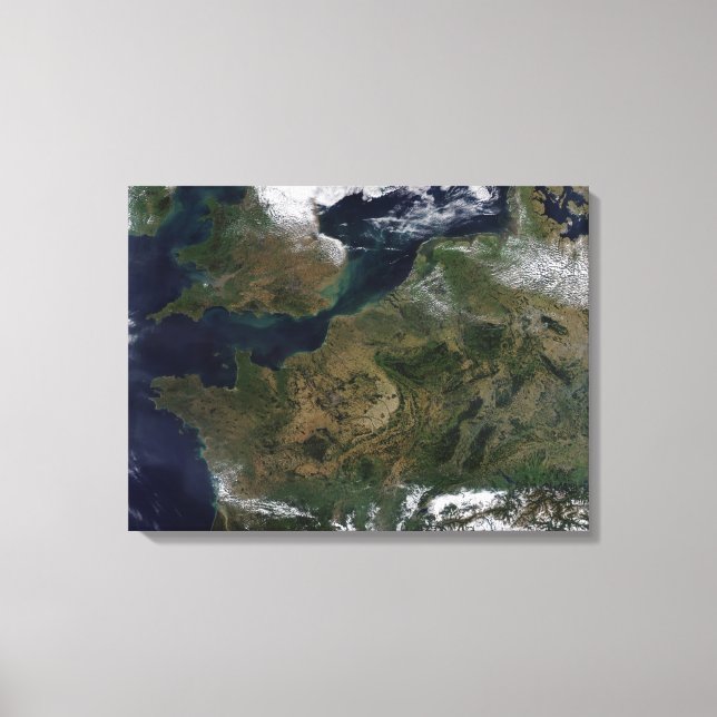 Northwestern Europe Canvas Print (Front)