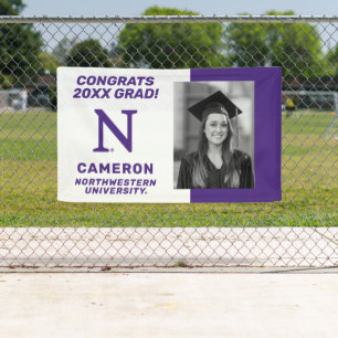 Northwestern N Congrats Grad Banner