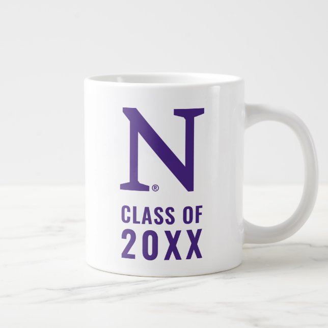 Northwestern N | Graduation Class of Giant Coffee Mug (Right)
