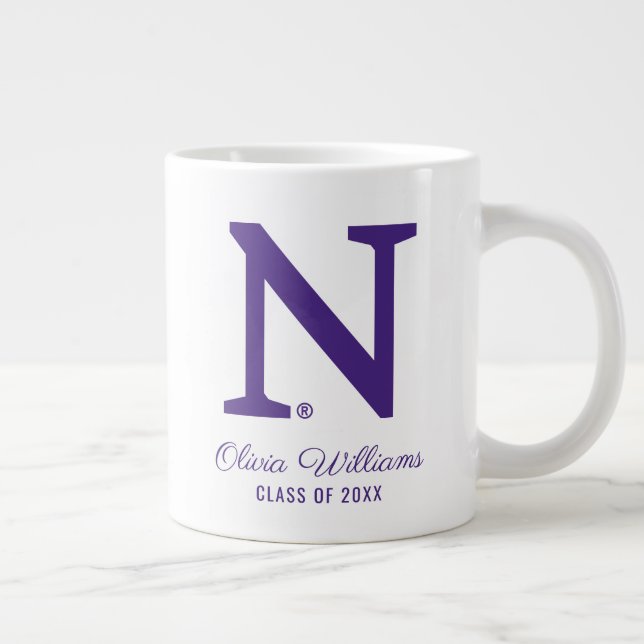 Northwestern N | Graduation Class of Giant Coffee Mug (Right)