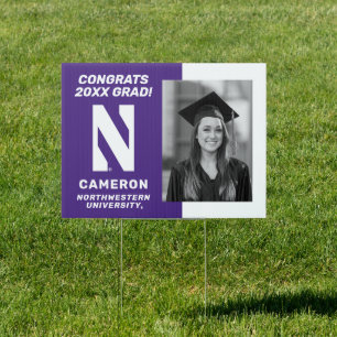 Northwestern University Graduation Sign