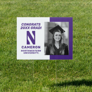 Northwestern University Graduation Sign
