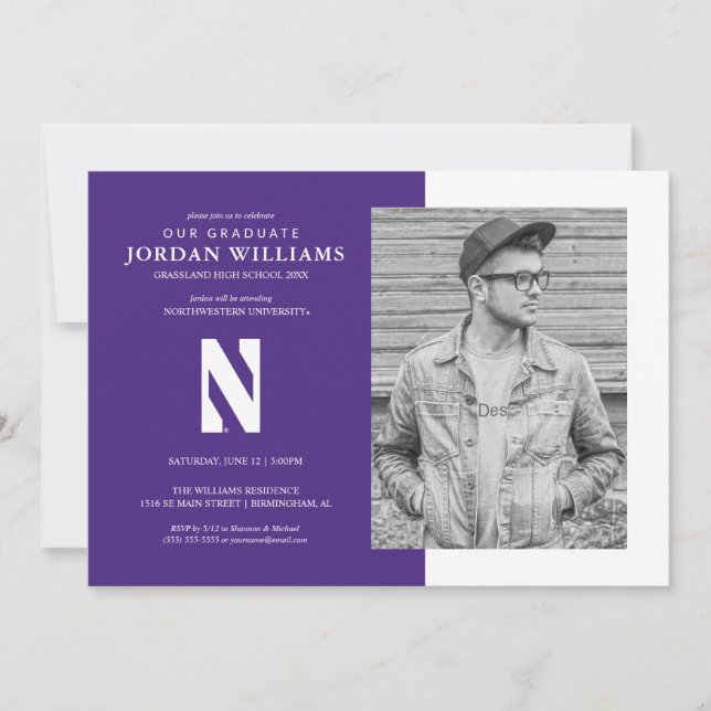 Northwestern University | N Logo Announcement (Front)